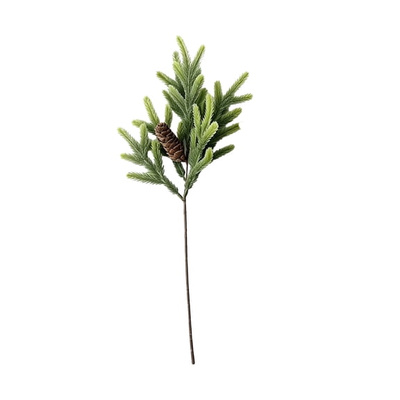 Christmas Picks Artificial Winter Fir Cones and Cedar Branches, Realistic Faux Floral Diy Materials for Bouquets, Wreaths, Garlands, Table Centerpieces, Mantel Displays and Porch Decor