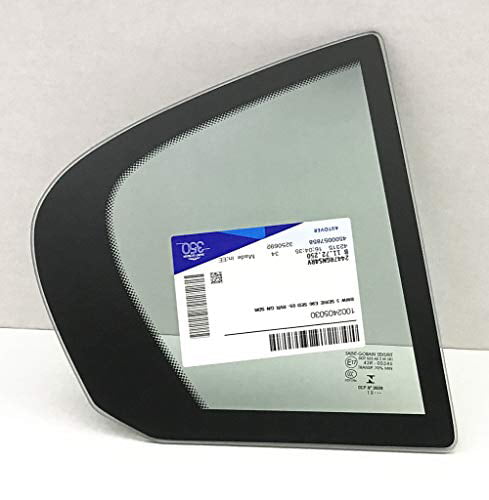 Compatible with 2007-2011 Nissan Versa 4 Dr Sedan Passenger Right Side Vent Window Glass OEM 