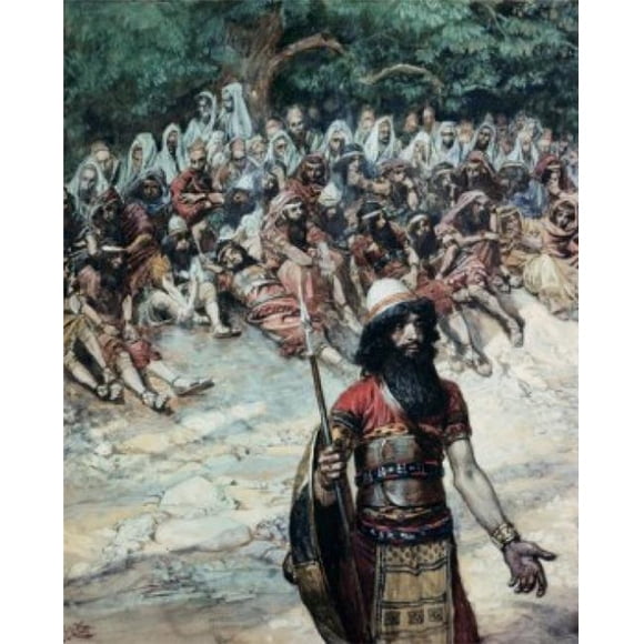 Posterazzi SAL9999171 Gideon Asks for Bread From the Men of Succoth James Tissot 1836-1902 French Jewish Museum New York City - 18 x 24 in.