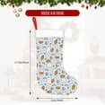 thumbnail image 4 of Balery Cute Rabbit Hold Carrot Pattern Christmas Stockings with Initials, 18" Large Knit Christmas Stocking,Xmas Stocking for Kids, Holiday and Family Stocking, 4 of 7