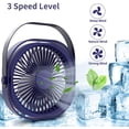 thumbnail image 4 of Ventilador USB 1500AH, mini ventilador de mesa, ventilador silencioso de 3 velocidades, ventilador USB recargable portátil, ventilador para oficina, viajes, hogar, 4 of 5