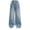Z11-Light Blue, variant on Shadoumai Leopard Print Straight Leg Trousers For Teen Girls Casual Wide Fit Comfortable Youth Fashion Pants