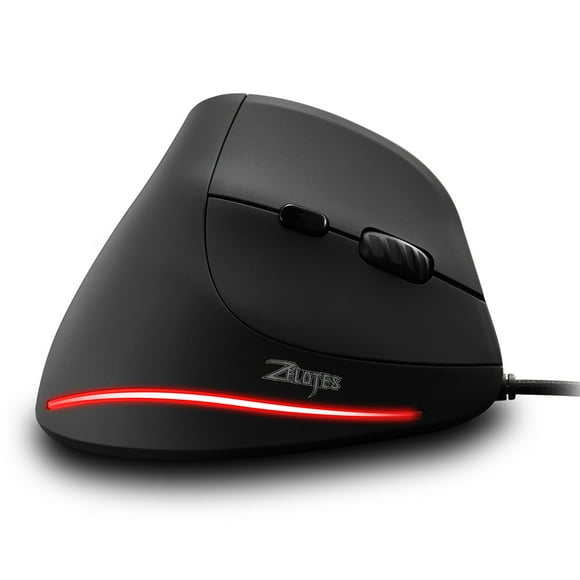 Souris Filaire Verticale Ergonomique Rechargeable 4 3200 DPI Optionnelle Portable pour Gaming
