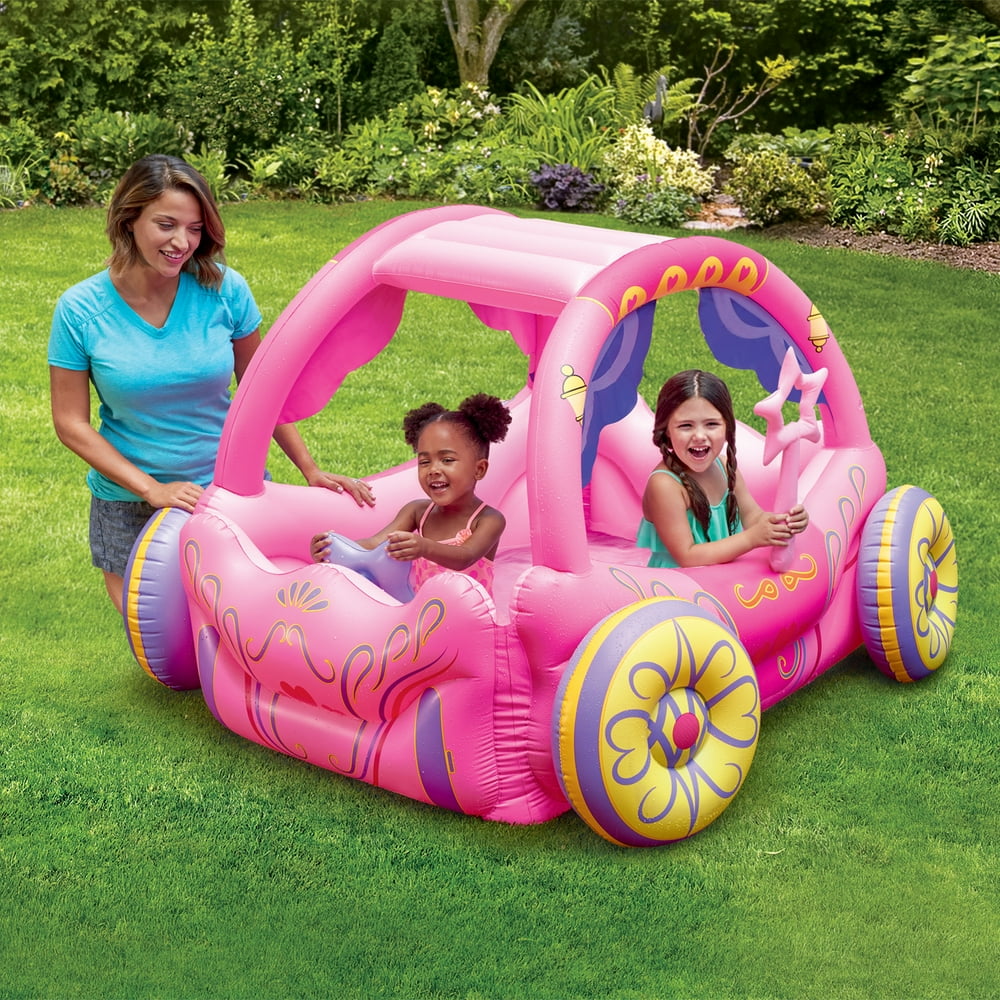 Play Day Inflatable Princess Carriage Pool Playcenter, Pink - Walmart.com - Walmart.com
