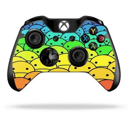 MightySkins MIXBONCO-Happy Faces Skin Decal Wrap for Microsoft Xbox One & One S Controller Sticker - Happy Faces