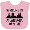 thumbnail image 3 of Inktastic Atlanta Georgia Someone Loves Me Skyline Boys or Girls Baby Bib, 3 of 4