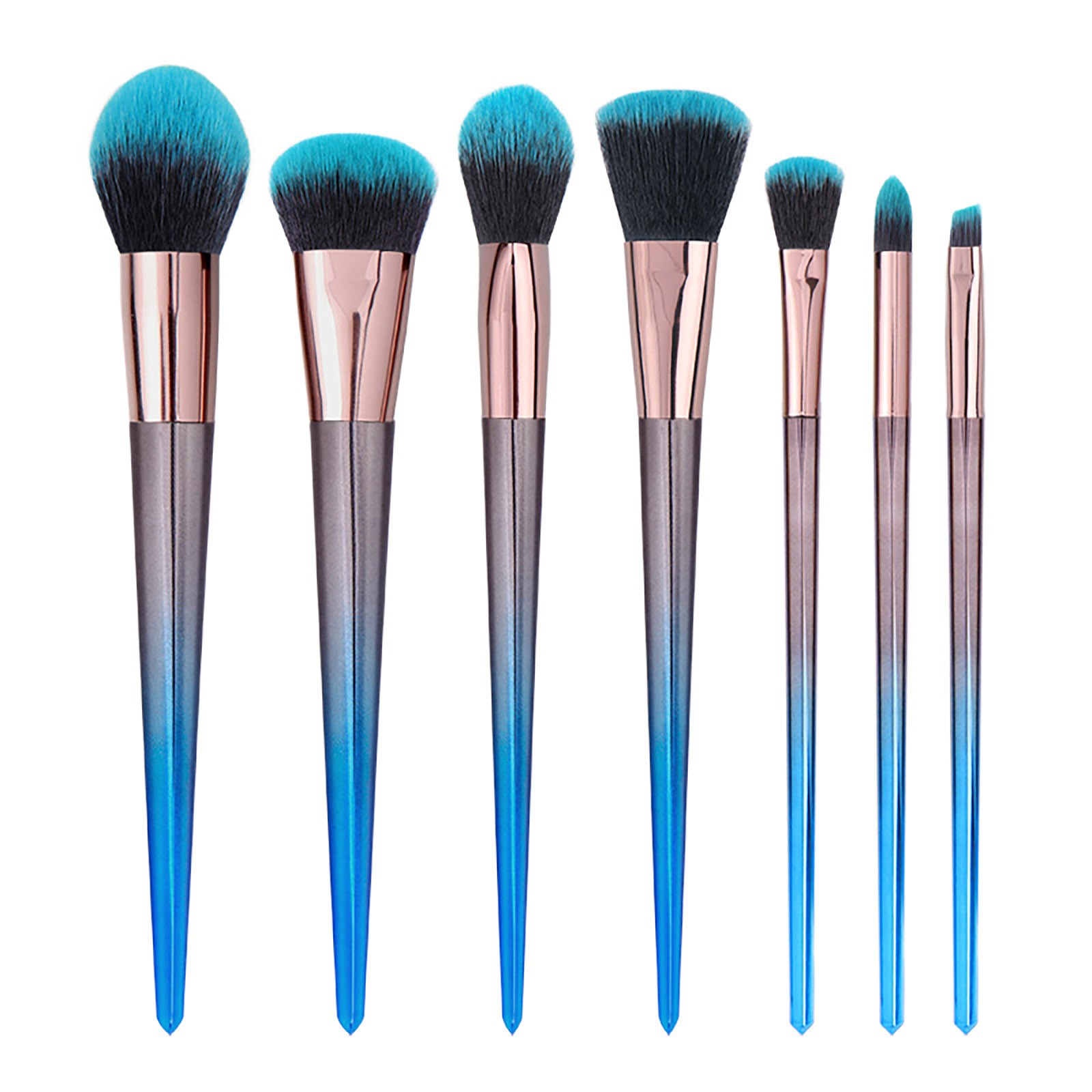 Jsaert Makeup Eyebrows Eye Shadow Powder Brush Lips Makeup Brush 7PCS