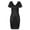 Black, variant on PrettyGuide Women's Sparkly Sequin Dress Sexy V Neck Short Sleeve Mini Cocktail Club Bodycon Homecoming Dresses