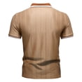 thumbnail image 4 of RongHuan Men's Knit Shirts Regular Fit Lightweight Business Casual Stretch Textured Collared Short Sleeve Tops, 4 of 8