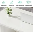 thumbnail image 4 of Tribesigns 63'' Computer Desk, Simple Rectangular Writing Table for Home Office Study Room Bedroom (White), 4 of 5
