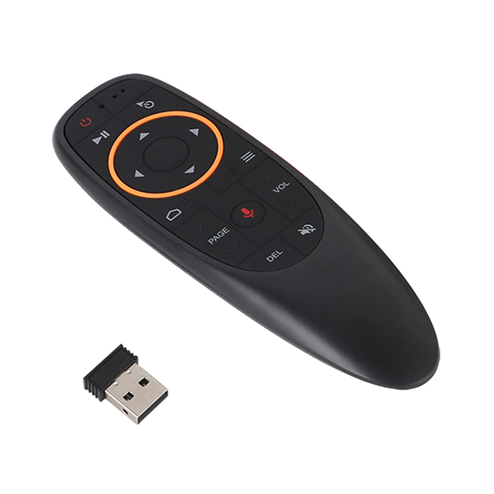 Fabrikant Uitbreiding Oude tijden G10 2.4GHz Wireless Remote Control with USB Receiver Voice Control for  Android PC Laptop Notebook Smart TV Black - Walmart.com