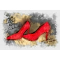 thumbnail image 2 of Bolokofsky, Ronald 24x18 Gold Ornate Wood Framed with Double Matting Museum Art Print Titled - Red Pumps, 2 of 4