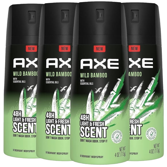 Desodorante corporal AXE Wild Bamboo para hombre, 120 ml, 48 horas