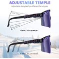 thumbnail image 4 of Gafas de sol deportivas, gafas de sol polarizadas para ciclismo, béisbol, correr, conducir, pesca, golf, esquí Adepaton WMZL-983-3, 4 of 6
