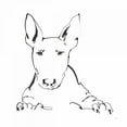 thumbnail image 3 of Paschke, Chris 15x15 Black Modern Framed Museum Art Print Titled - Line Dog Bull Terrier, 3 of 5