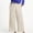 Khaki, variant on Women's Pants Under $10 With Pockets And Elastic Waistband Fashionable And Comfortable Solid Color Casual Large Cropped Pants