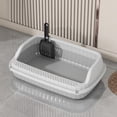 thumbnail image 5 of RKSTN Cat Litter Box Semi-Enclosed, Splash-Proof Cat Litter Box, Cat Potty Gray, 5 of 5