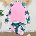 thumbnail image 2 of Gelikeya Girls Swimsuit Size 8-10 Period Swimwear for Teens Two Piece Swimsuit Beach Wear with Cute Design and UPF 50+ Rash Guard Protection(Toddlers, Light Pink, 7-8 Years), 2 of 4