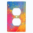 thumbnail image 2 of Metal Light Switch Plate Cover Colorful Paint Splash Art Wallpaper WAL024, 2 of 13