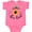 Hot Pink, variant on Inktastic Bee Kind Bees and Sunflower Boys or Girls Baby Bodysuit