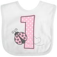 thumbnail image 3 of Inktastic Pink Ladybug 1st Birthday Girls Baby Bib, 3 of 4