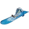 Pool Central 196" Blue and White "Ice Breaker" Inflatable Ground Level Water Slide