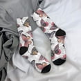 thumbnail image 5 of KLL Vintage Butterflies Print Cool Socks Men's Women's Crew Socks Funny Crazy Novelty Stockings, 5 of 6