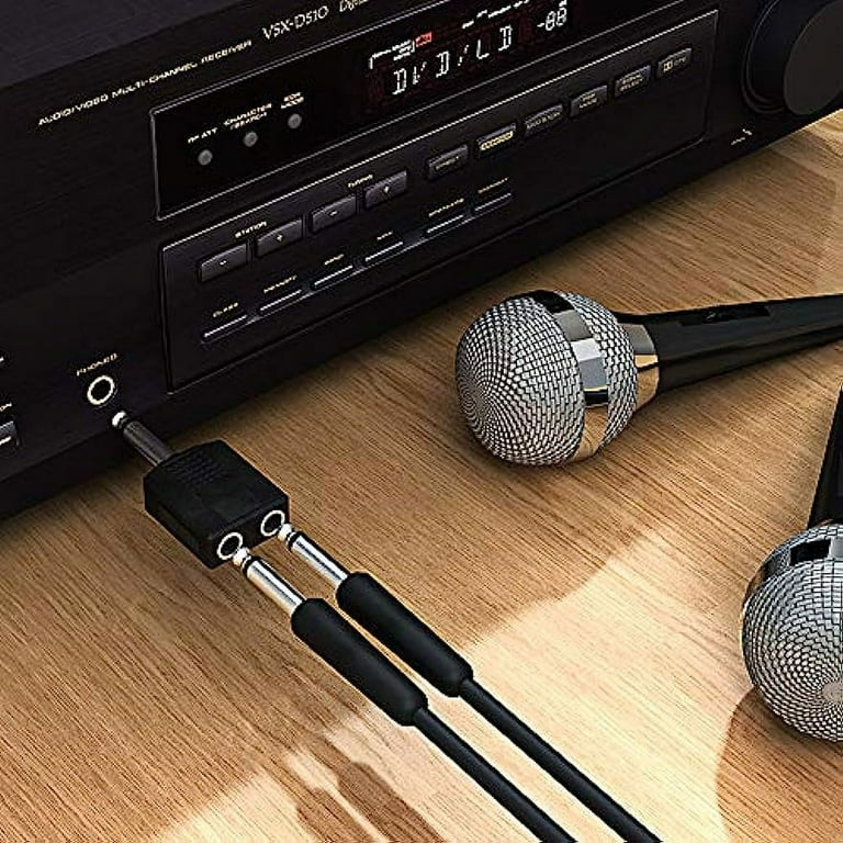 Cavo Splitter Audio Jack 6.35 Mm TRS - Maschio A Doppia Femmina, Connettori Oro, 20 Cm, Per Studio E Live - Foto 9