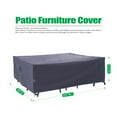 thumbnail image 2 of F&J Outdoors Waterproof Outdoor Table Cover 84"(W)×84"(D)×27.5"(H), 2 of 7