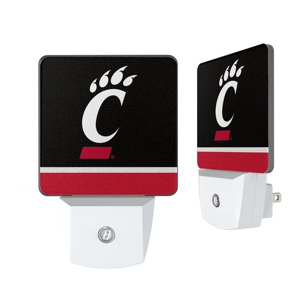 Cincinnati Bearcats Stripe Design Nightlight 2-Pack