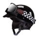 thumbnail image 4 of Casco de scooter Casco abierto de motocicleta Equipo de ciclismo Casco de bicicleta Cómodo Negro brillante, 4 of 9