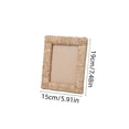 thumbnail image 3 of MMJ Picture Frames Seagrass Woven Photo Frame 4x6in Boho Natural Fiber Wall Tabletop Decor Display, 3 of 7
