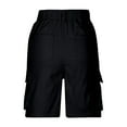 thumbnail image 5 of Bermuda Shorts for Women Cargo Shorts Knee Length Shorts Casual Pants (Black XL), 5 of 5