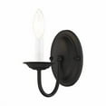 thumbnail image 2 of Livex Lighting Home Basics Black Wall Sconce 1 Light Indoor Fixture, 2 of 4