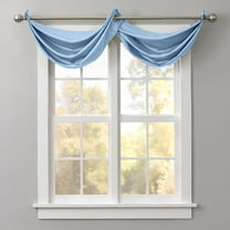 BrylaneHome BH Studio Room-Darkening Waterfall Grommet Valance
