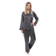 thumbnail image 1 of Women's 100% Silk Pajama Set - Luxury Sleepwear Pjs by TexereSilk (Morning Dew), 1 of 5