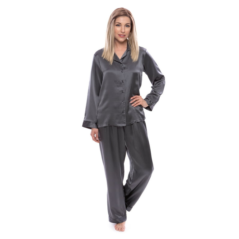 Women's 100% Silk Pajama Set - Luxury Sleepwear Pjs by TexereSilk (Morning  Dew) 