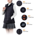 thumbnail image 6 of Women's Lightweight Heated Vest with Battery Pack (Large, Black), 6 of 8