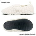 thumbnail image 4 of Stepedia Toddler Kids House Shoes Slippers with Memory Foam for Boys Girls Indoor Outdoor White 11.5-12 Little Kid, 4 of 6