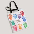 thumbnail image 2 of ABPHQTO Watercolor Animal Footprints Canvas Bag Reusable Tote Grocery Shopping Bags Tote Bag 14x16 inch, 2 of 2