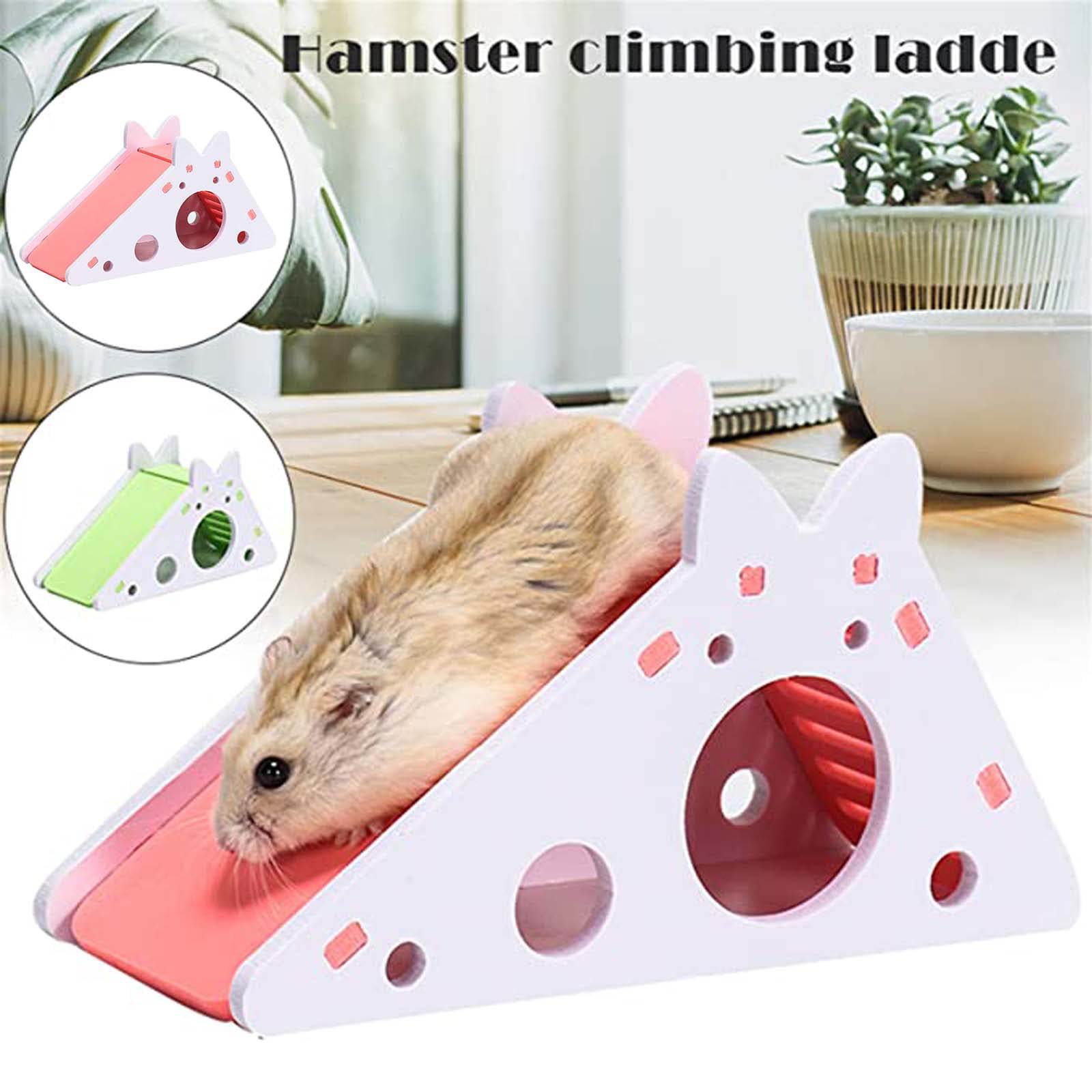 Waterproof Small Pet Hamster Slide Stairs Villa Bedding Sleeping Cage House Nest 