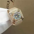 thumbnail image 4 of K-KED Elegant Yellow Gold Filled Rings Cubic Zirconia Women Delicate Jewelry Gifts Size 6-11-10-#7, 4 of 6