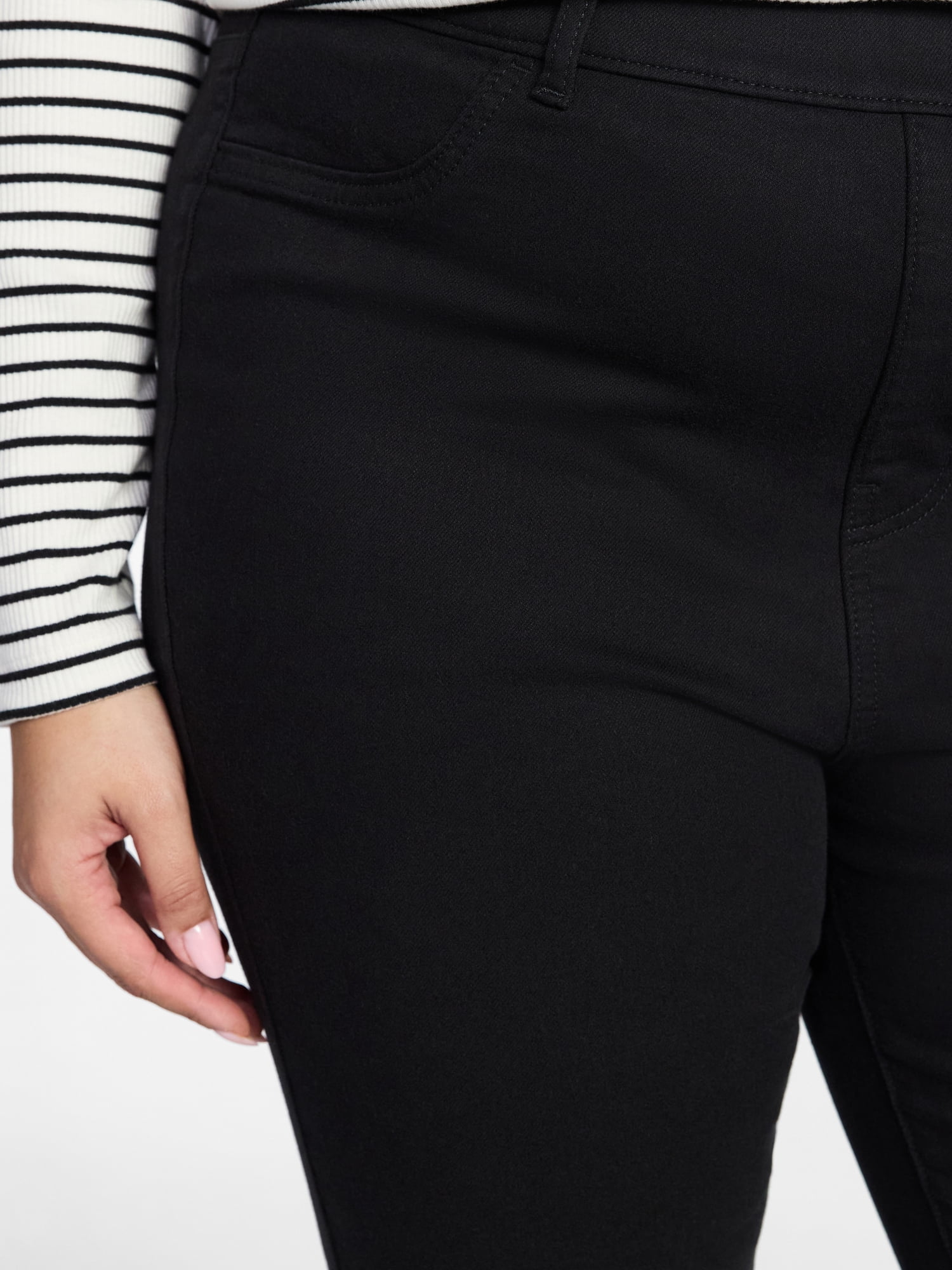 Terra & Sky Women's Plus Signature Pull On Skinny Jegging Pants with Control Panel, Sizes 0X-5X