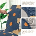 thumbnail image 5 of Yayeee 2 Pack Dining Chair Covers Stretch Parson Chairs Slipcovers Seat Protector, Blue Capybaras, 5 of 6
