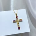 thumbnail image 5 of Vireellx Cross Pendant Necklace for Women Color Zircon for Women Jewelry Valentines Day, 5 of 9