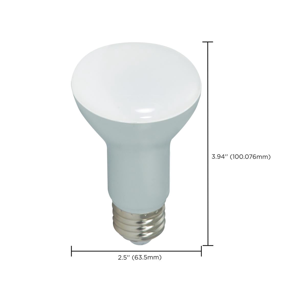 6 Pack - Satco S9630  6.5watt; LED Light Bulb; Medium Base; 120 Volts; Dimmable