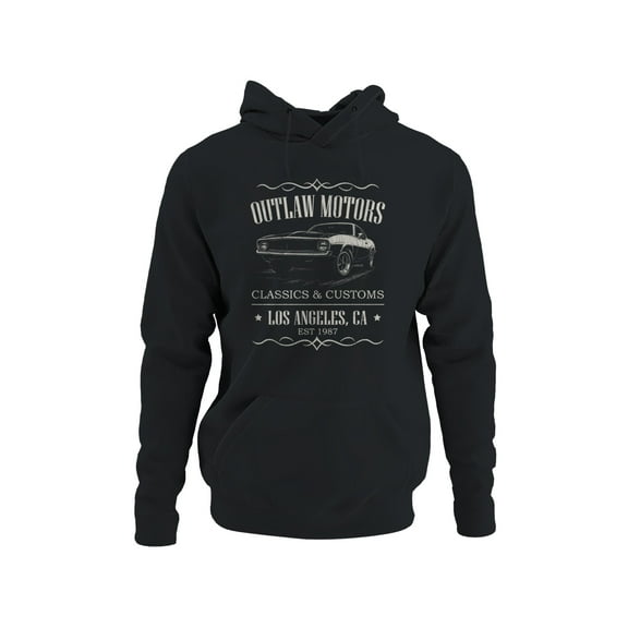 Outlaw Motors Classic Cars Design Men's Hoodie