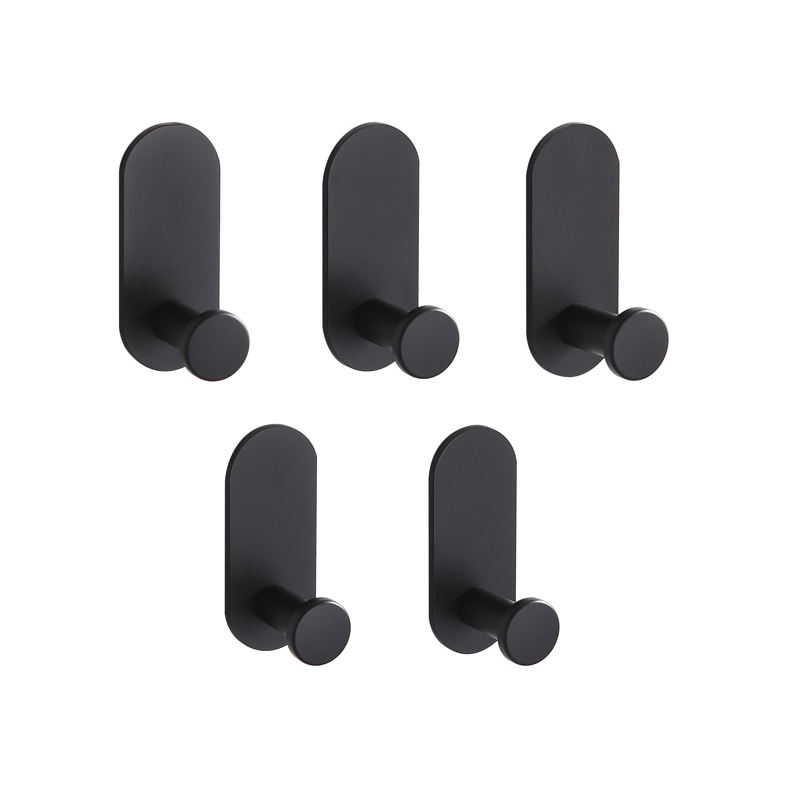 KLDKLD Black Towel Hooks, Heavy Duty Towel Hooks Robe Hooks, Waterproof ...