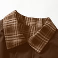thumbnail image 5 of LYSMORA 2026 Men's Plaid Lined Bomber Jacket, Contrast Plaid Collar Elastic Hem Oversized Loose Fit Windproof Street Casual Outerwear, 5 of 7