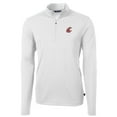 thumbnail image 2 of Men's Cutter & Buck White Washington State Cougars Big & Tall Virtue Eco Pique Recycled Quarter-Zip Pullover Top, 2 of 3